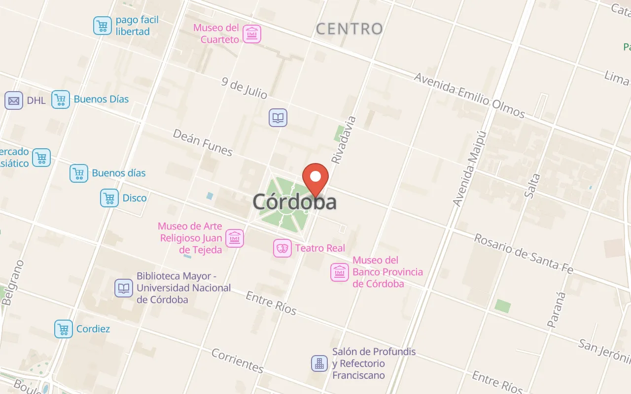Plaza San Martín map