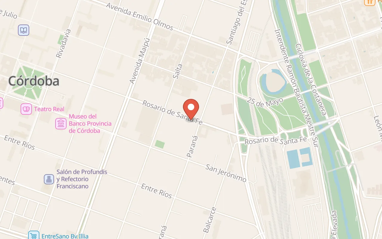 Hotel Savannah Córdoba map