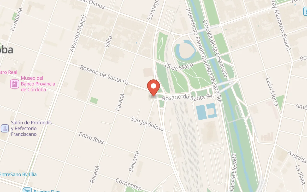 Centro Cívico de la Provincia de Córdoba map