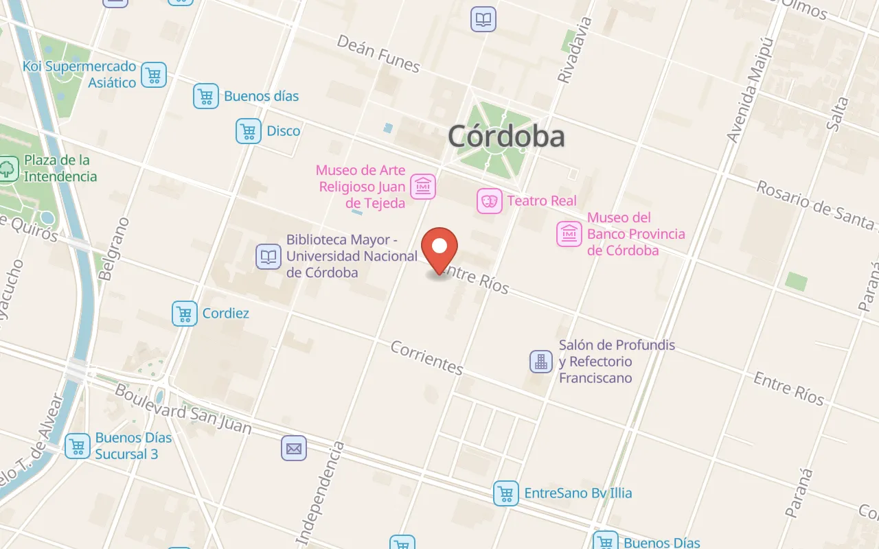 Centro Cultural España Córdoba map