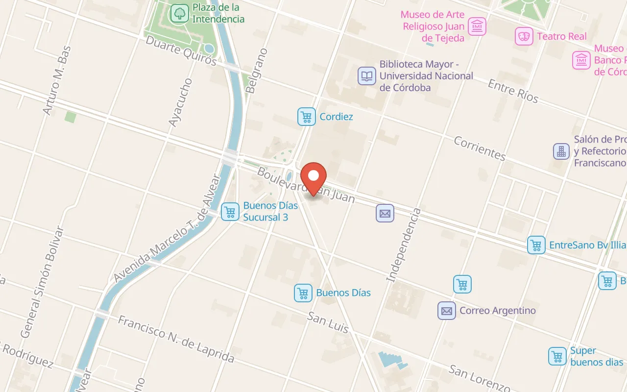 Amerian Córdoba Park Hotel map