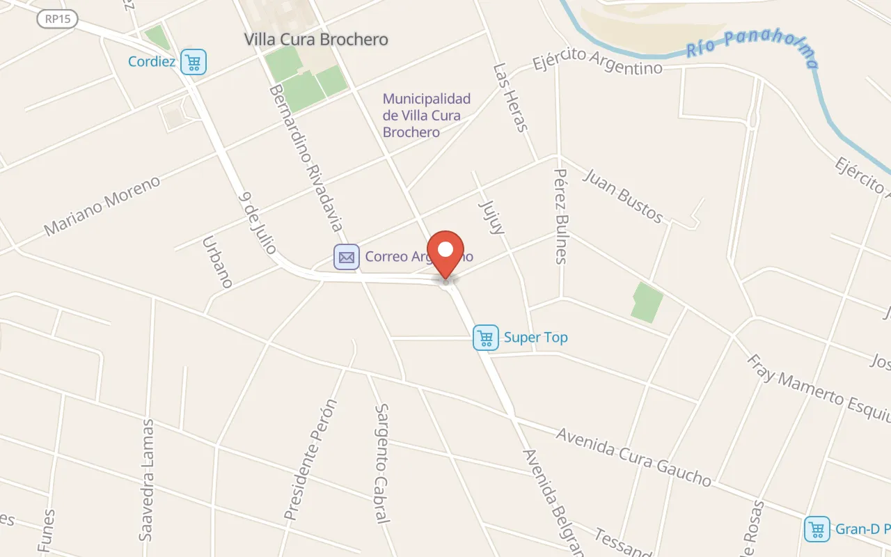 Parque Temático Brochero Santo map