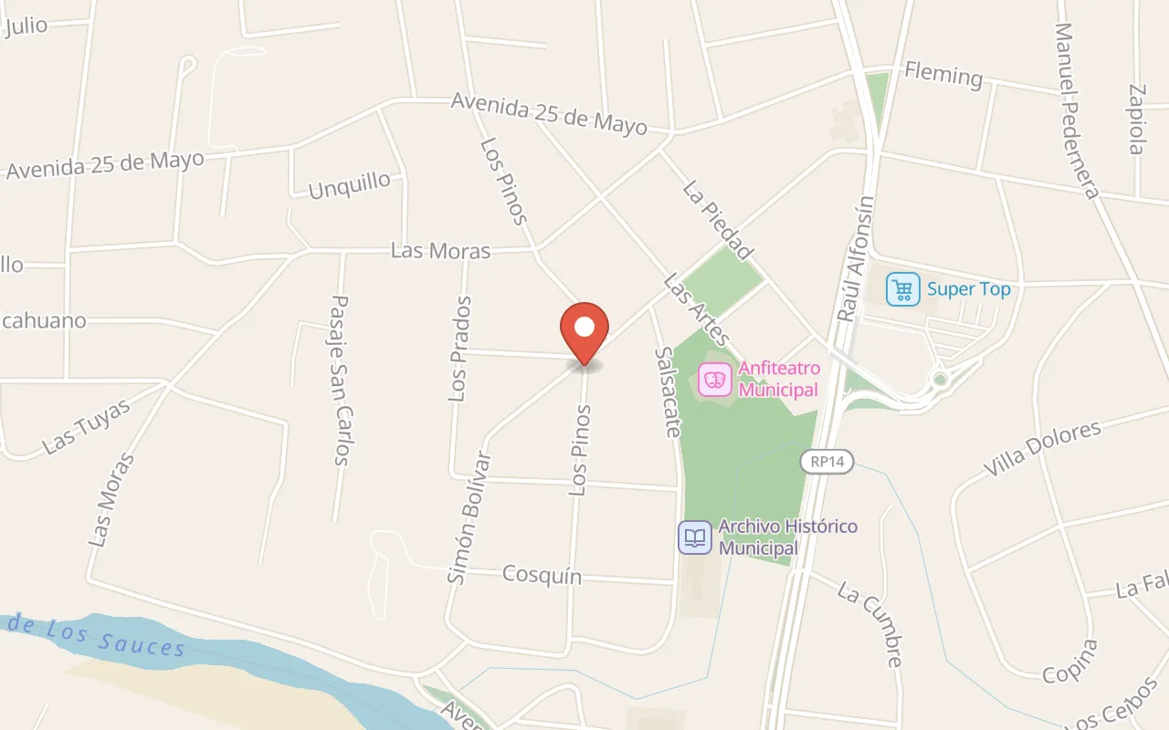 Balcón del Río, Mina Clavero map