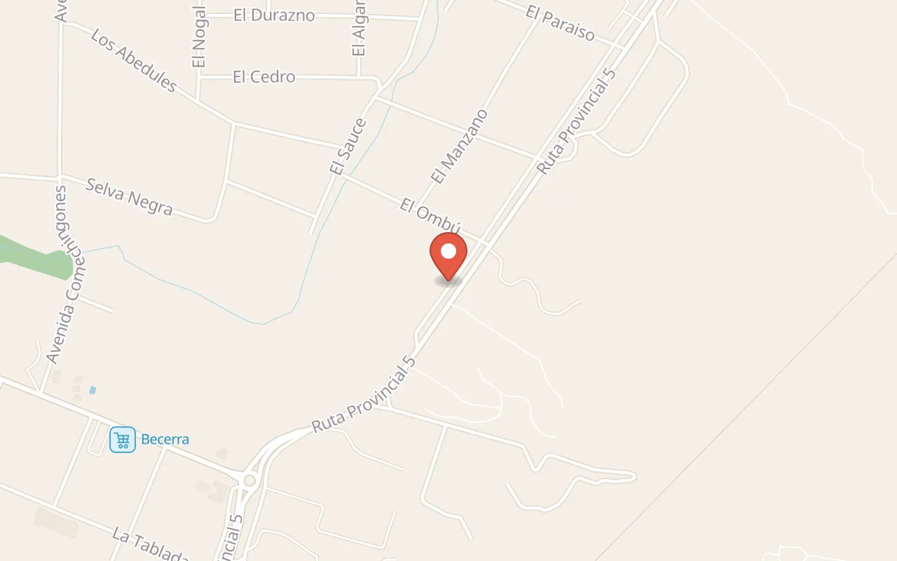 Cabañas Aufenthalt map
