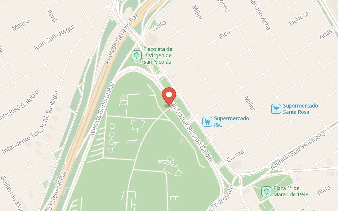 Parque Sarmiento map