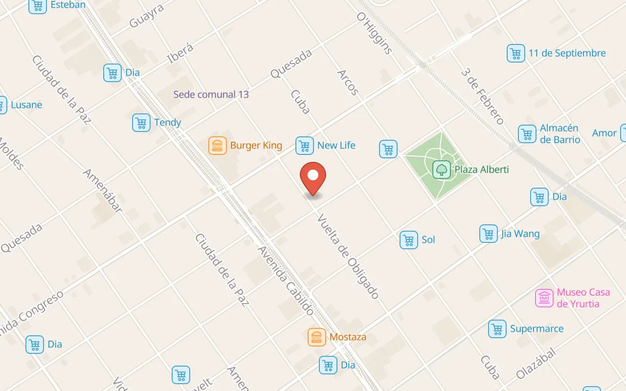 Ker Belgrano Hotel map