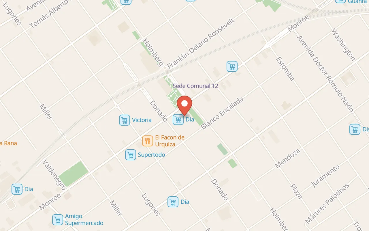 Ninina en Belgrano map