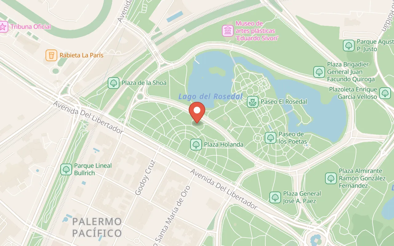 Bosques de Palermo map