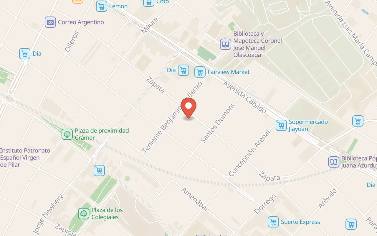 Urban Running Tours en Buenos Aires map