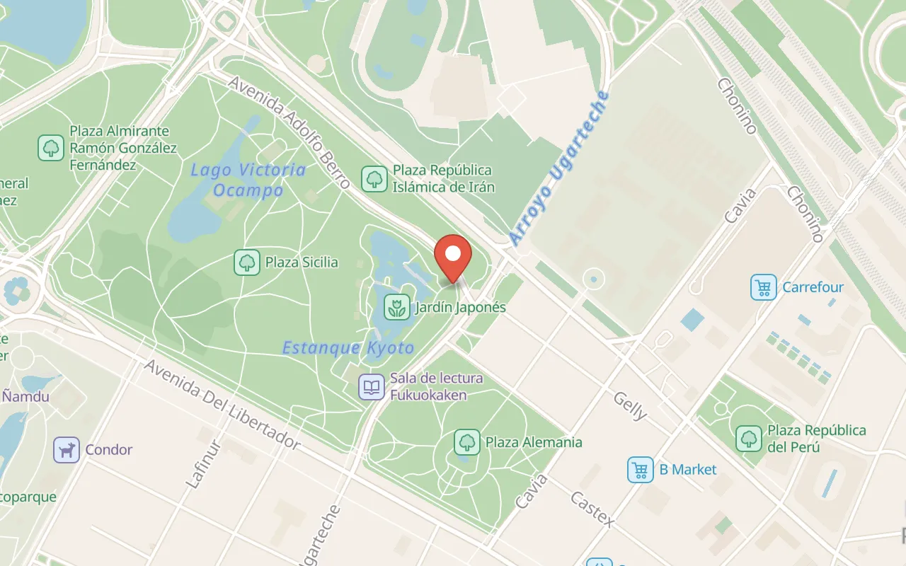 Jardín Japonés map
