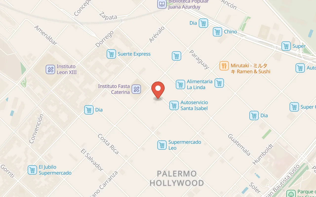 Fierro Hotel Buenos Aires map