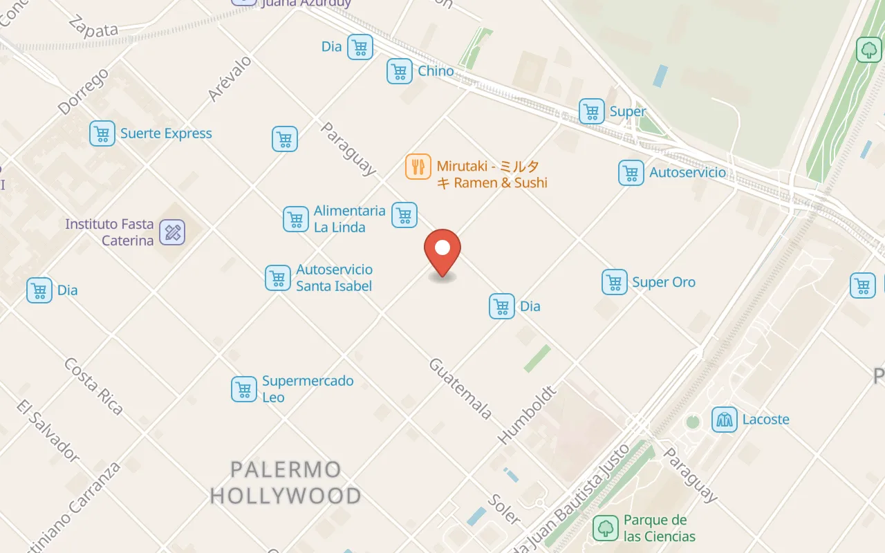 Palo Santo Hotel map