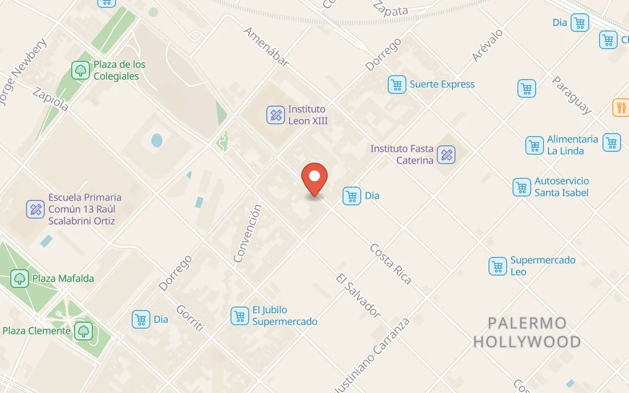 Casasur Palermo Hotel map