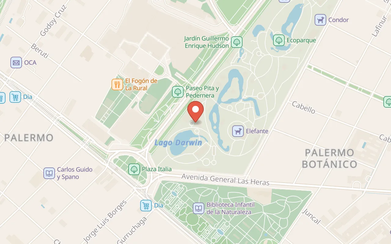 Ecoparque de Buenos Aires map