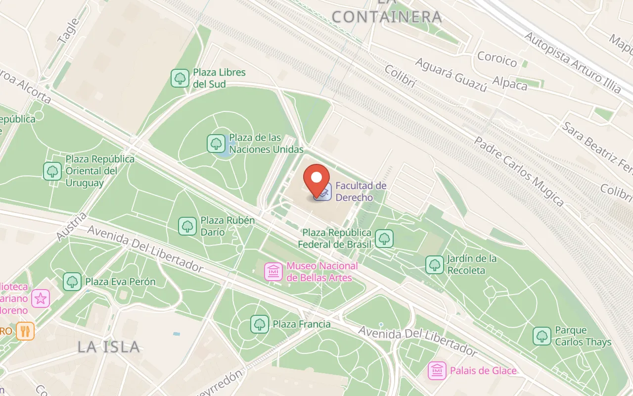 Facultad De Derecho Universidad De Buenos Aires map