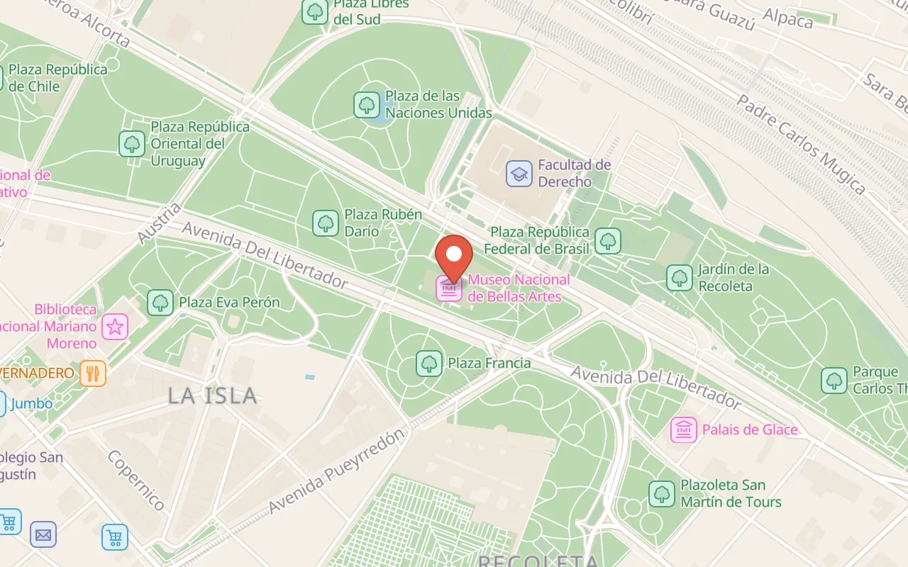 Museo Nacional de Bellas Artes map