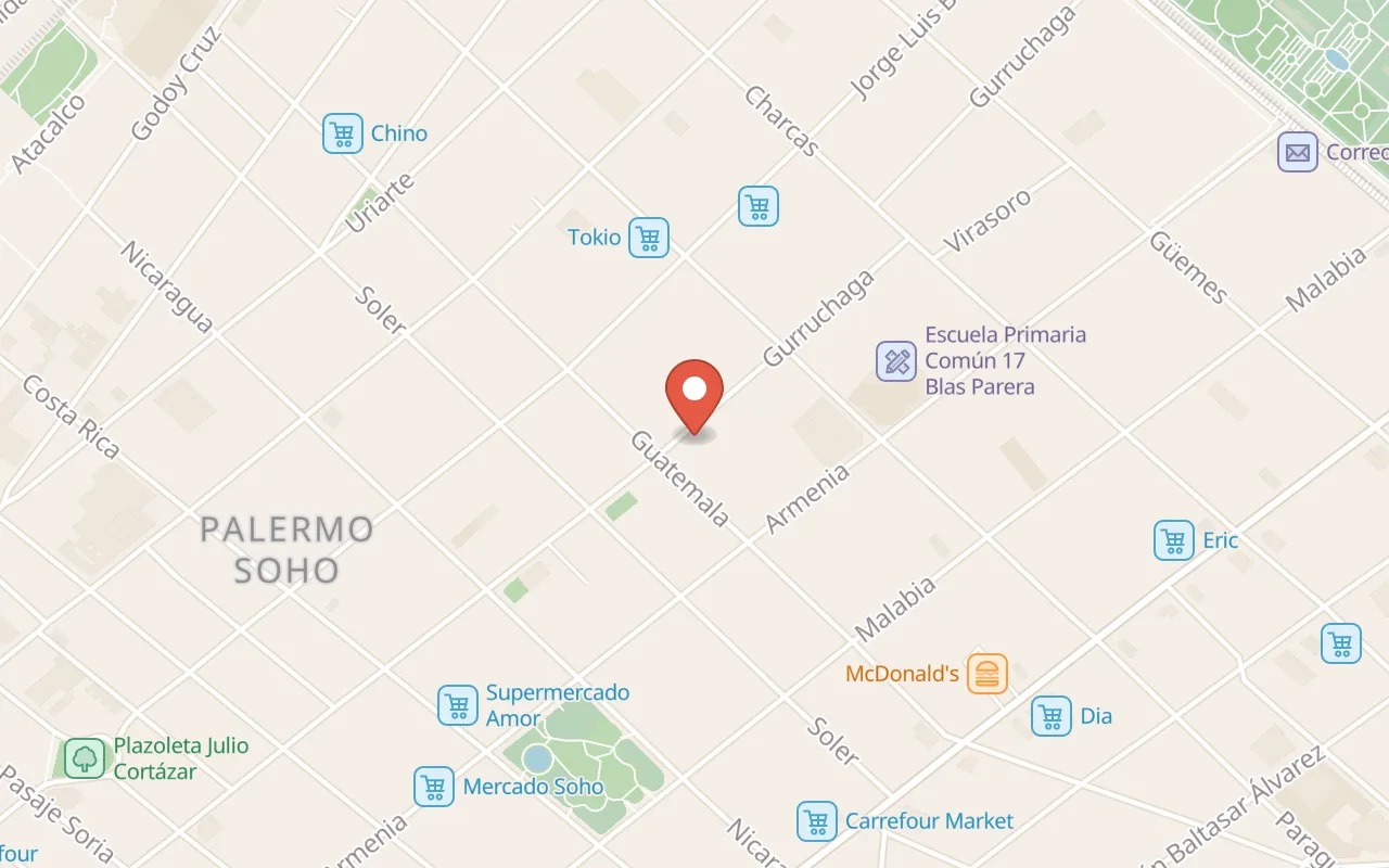 Pleno Palermo Soho map