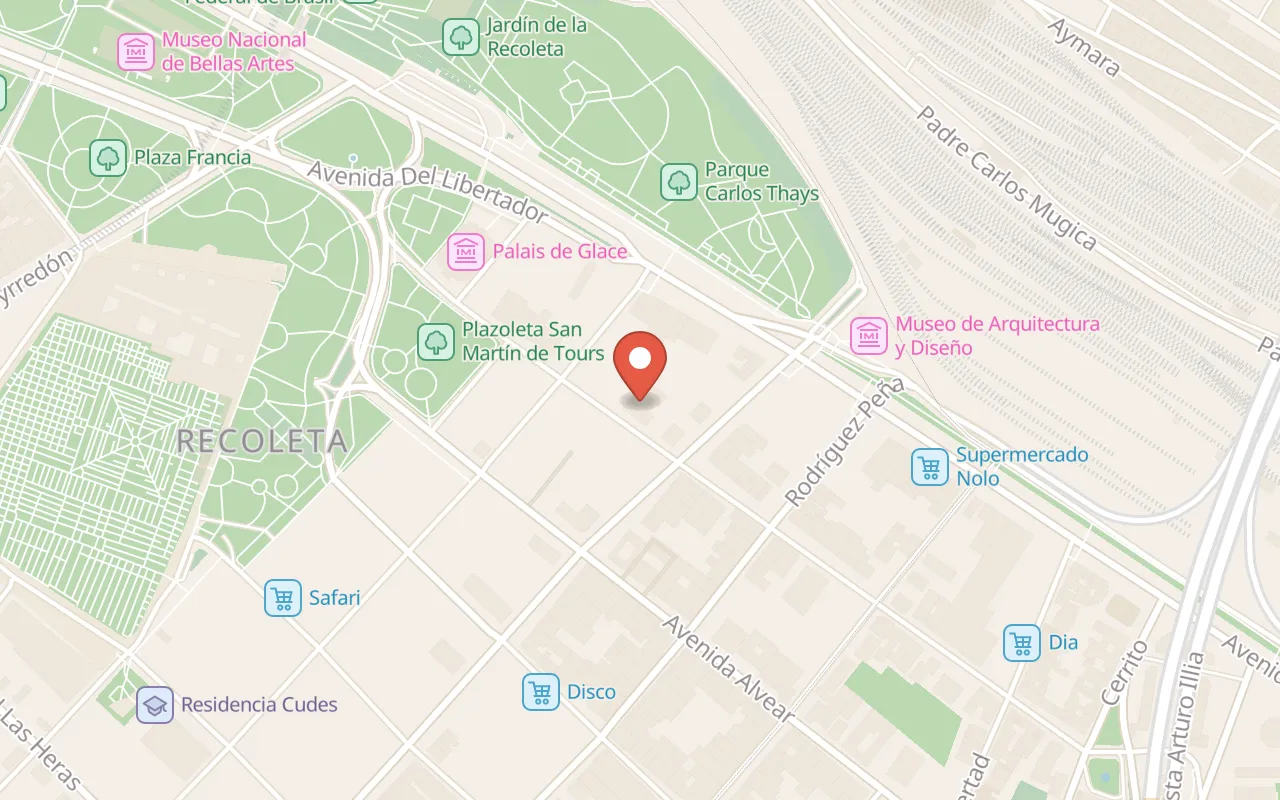 Meliá Recoleta Plaza map