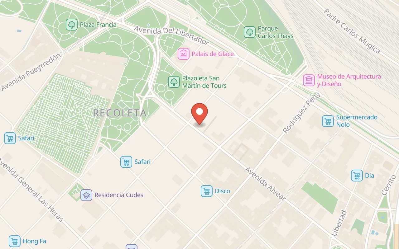 Alvear Grill map