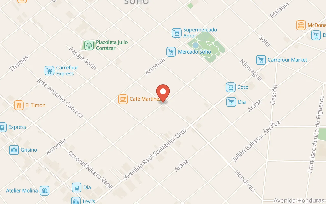 Calden Del Soho map