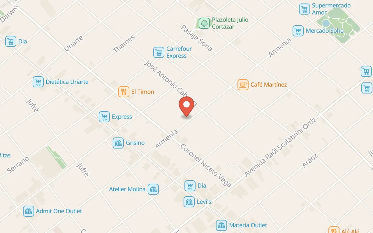 La Viruta Tango Ar map