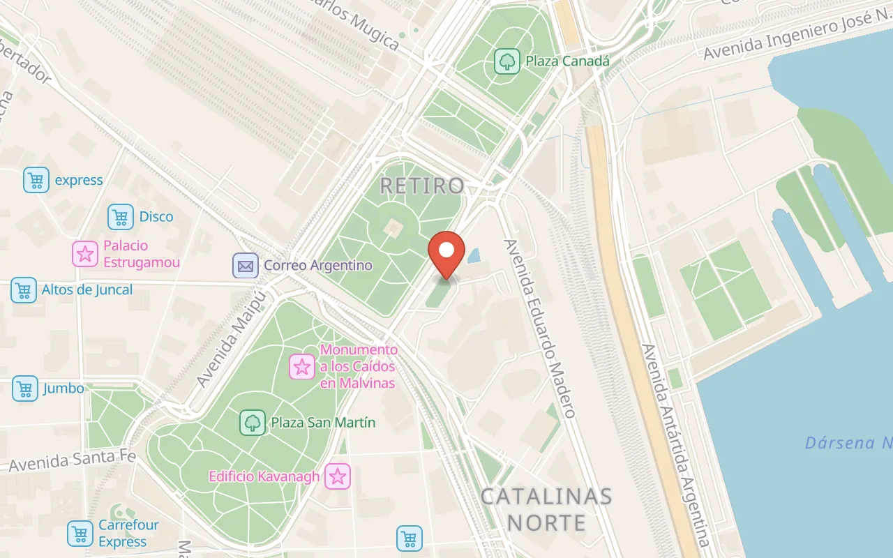 Sheraton Buenos Aires Hotel Convention Center map
