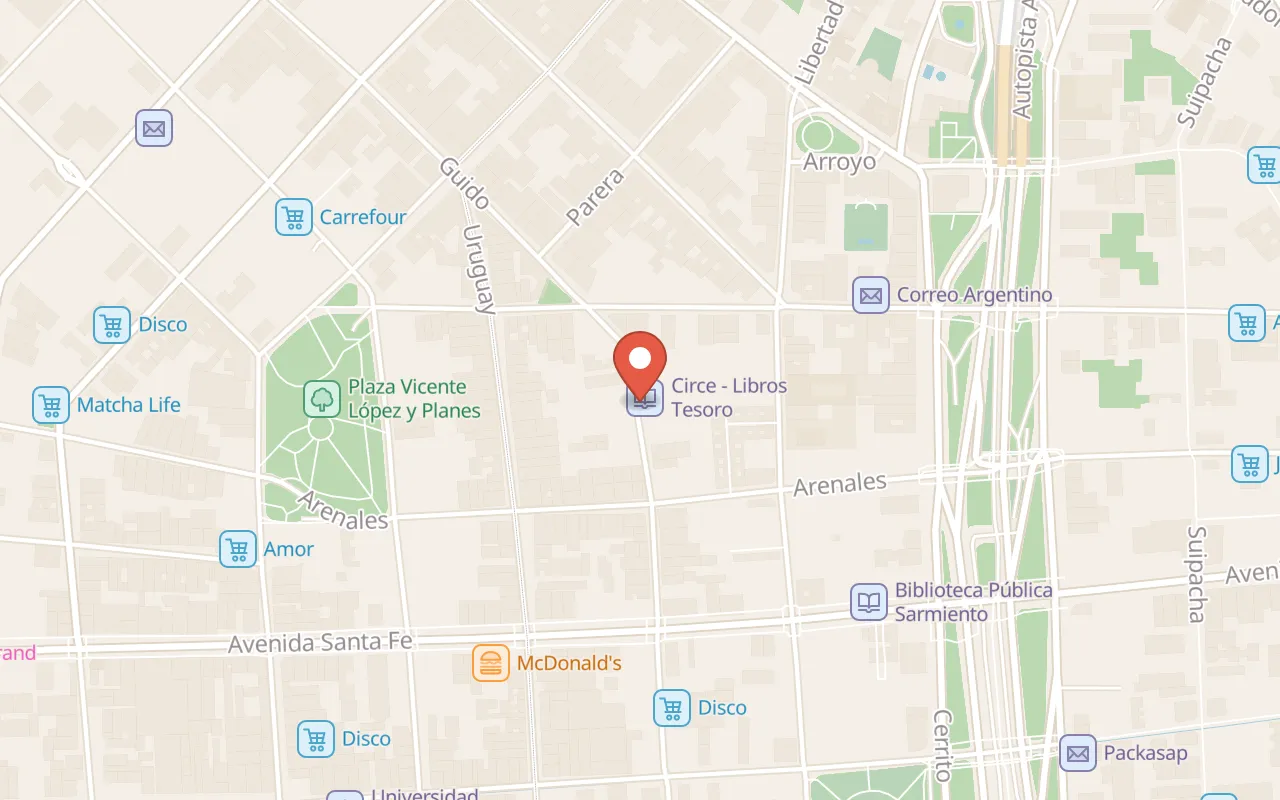 Biblioteca Ricardo Güiraldes map
