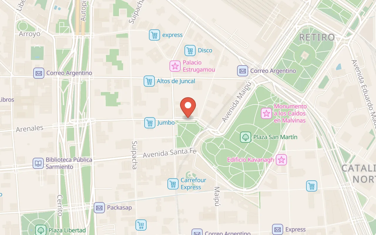 Palacio San Martín map