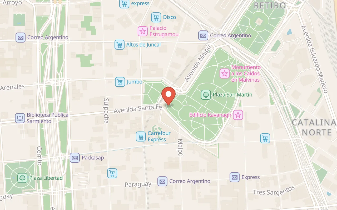 Biketours Buenos Aires map