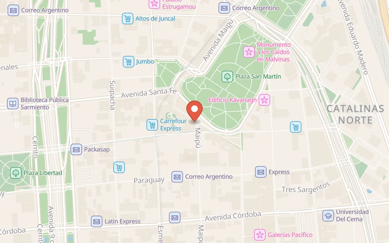 Museo de Armas de la Nación Teniente General Pablo Riccheri map