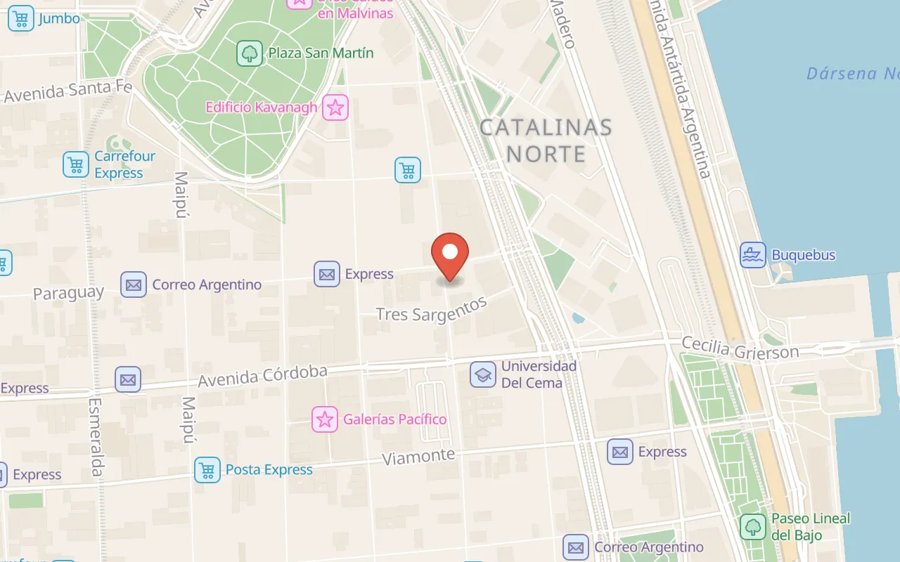 Martineta Bar map