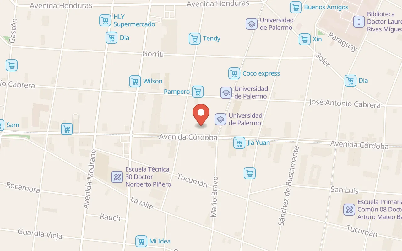 Hotel Aatrac Buenos Aires map