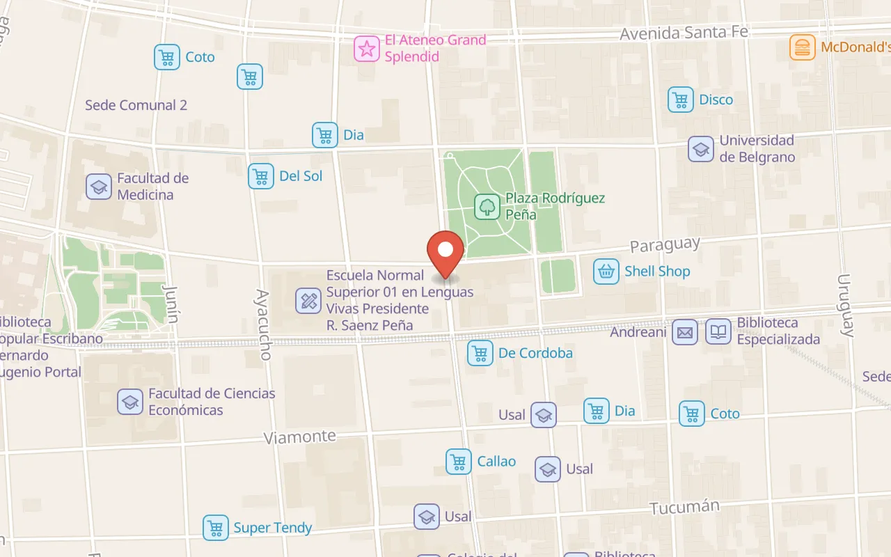 Clásica Y Moderna map