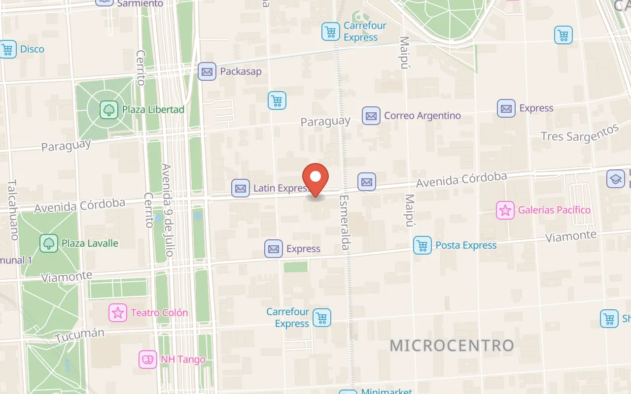 Vivencias Travel Buenos Aires map
