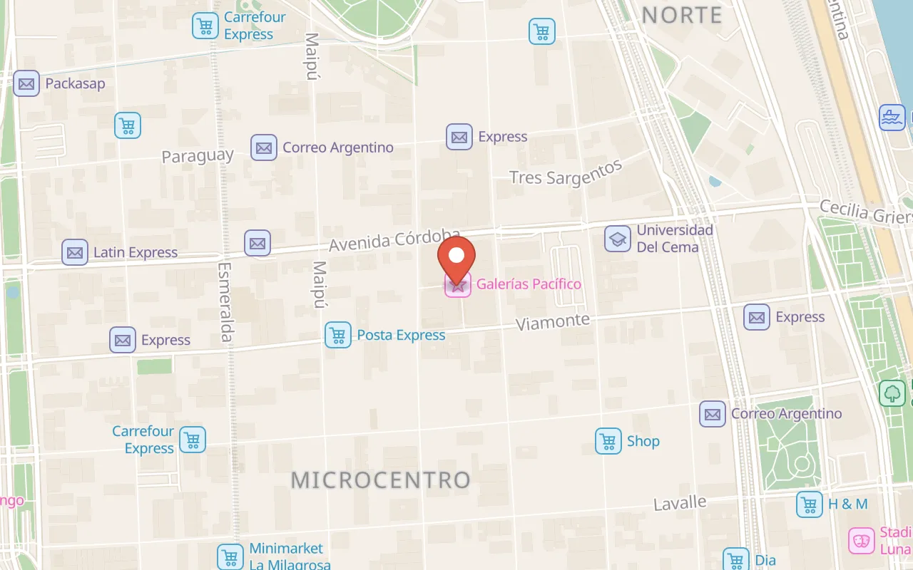 Galerías Pacífico map