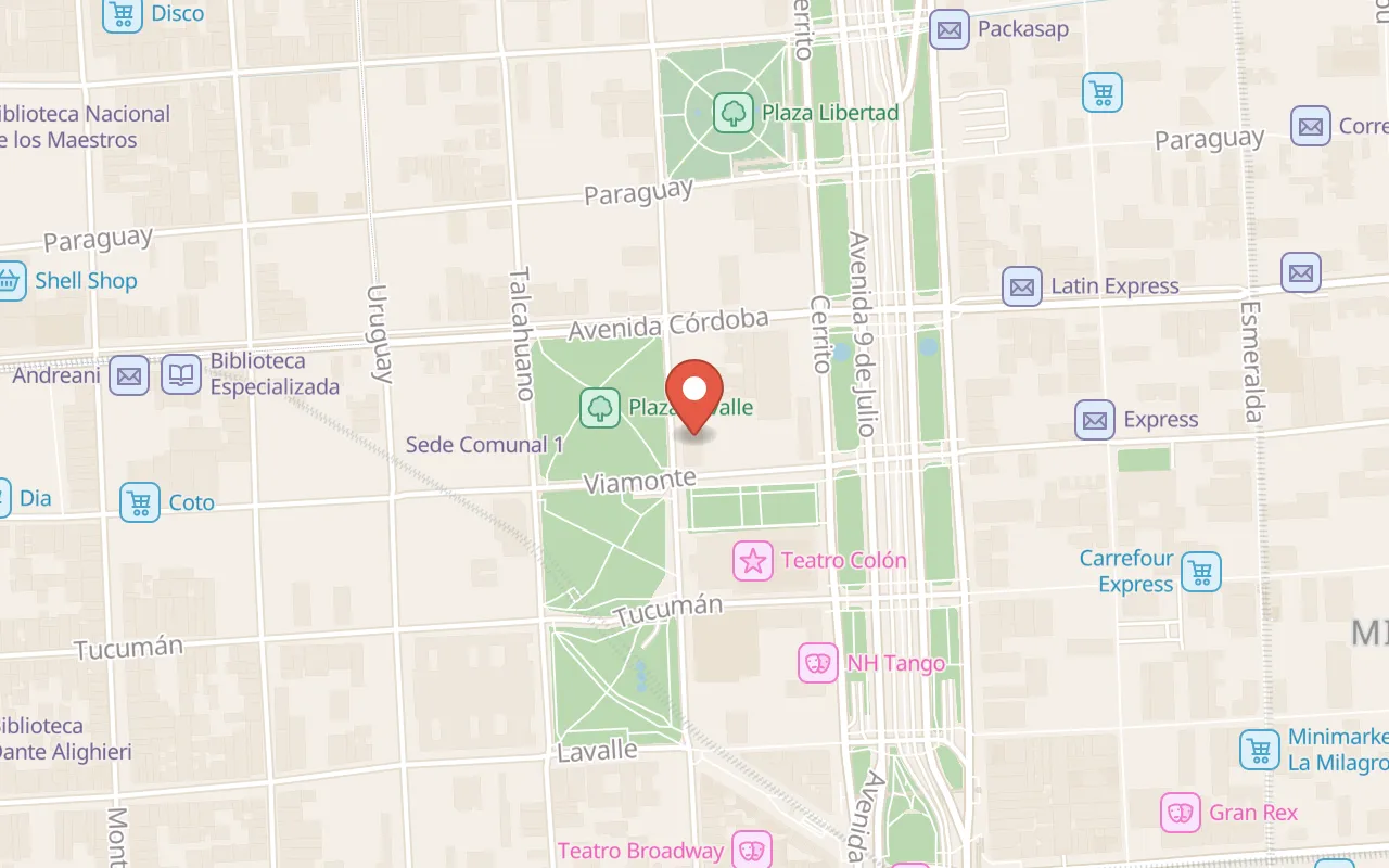 Templo Libertad Congregacion Israelita De La Republica Argentina map