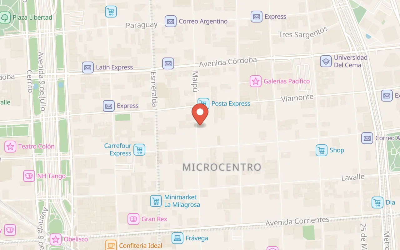 Hotel Tritone map