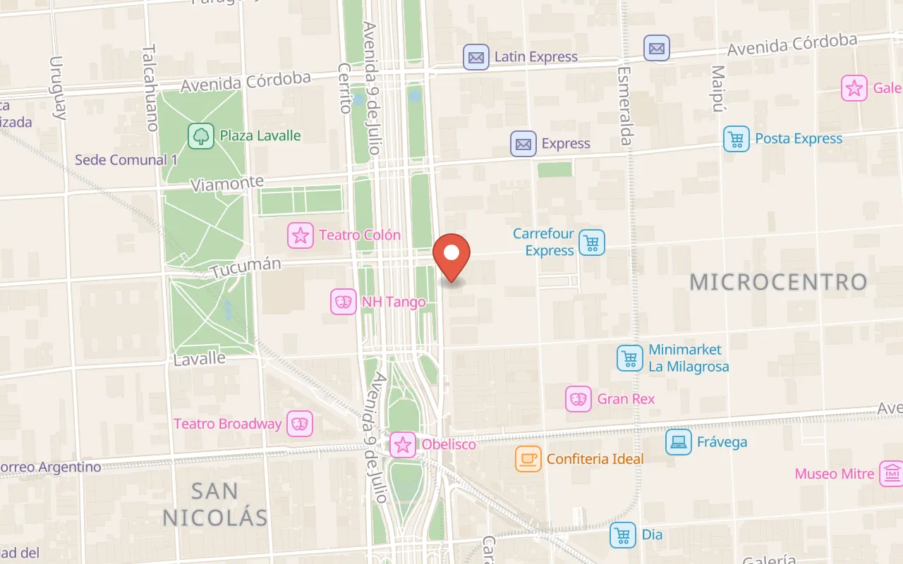 Marriott Buenos Aires Downtown map