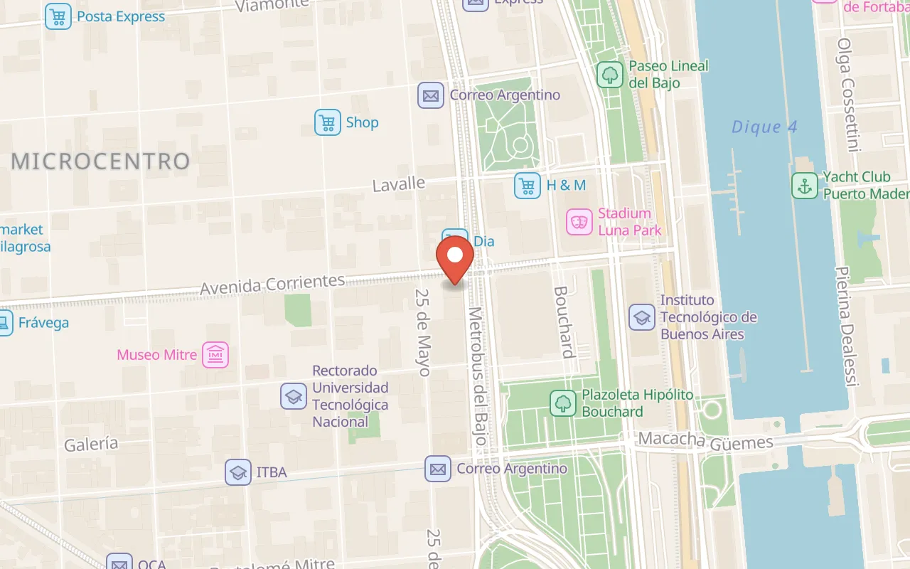 Trade Sky Bar map