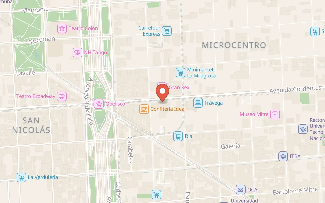 Teatro Citi map