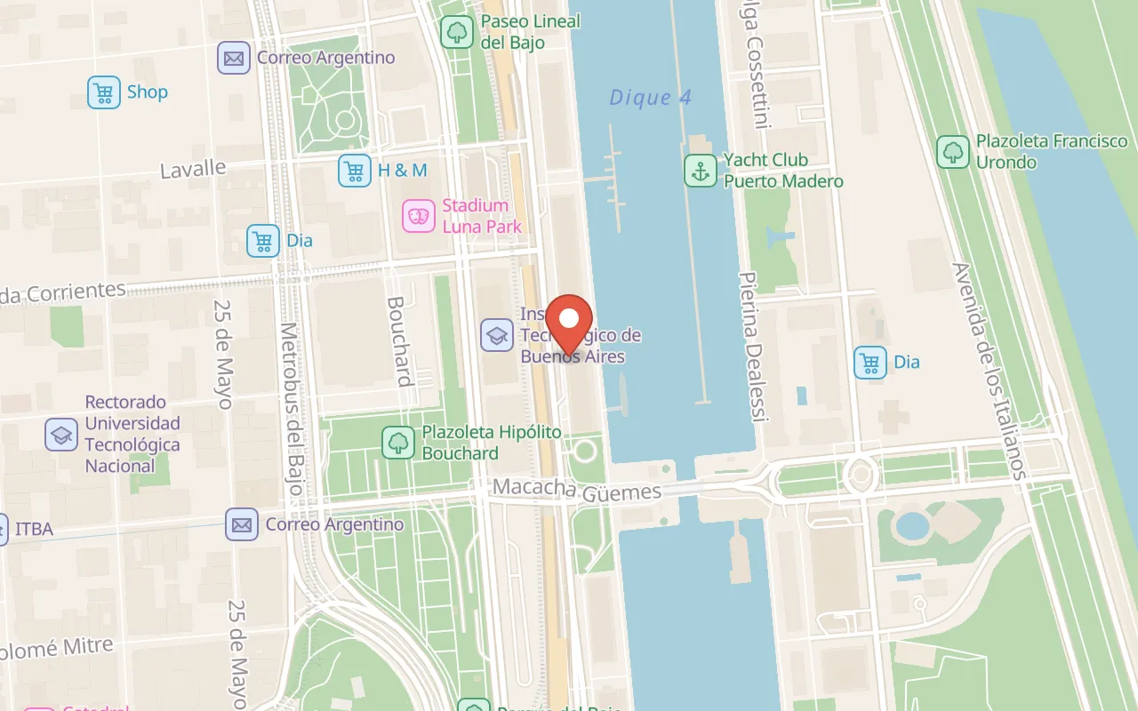 Cabana Las Lilas map