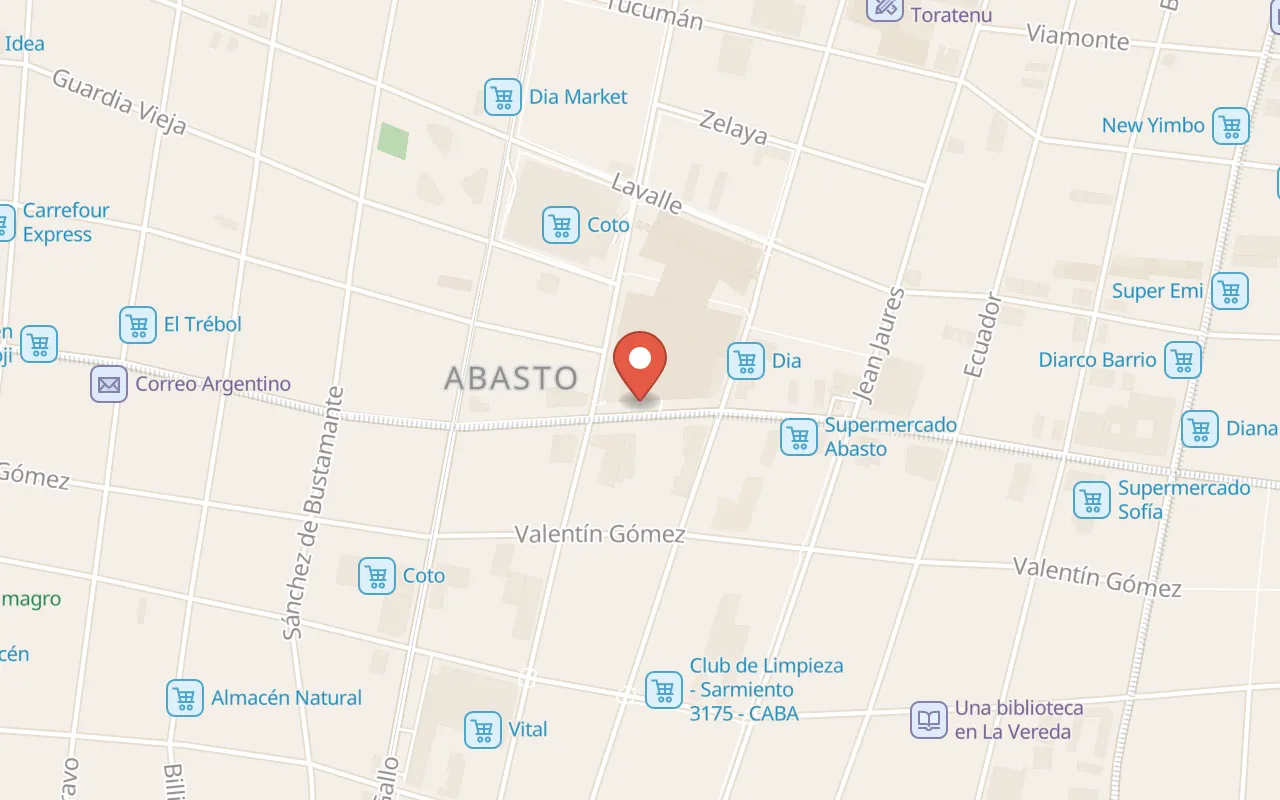 Abasto de Buenos Aires map