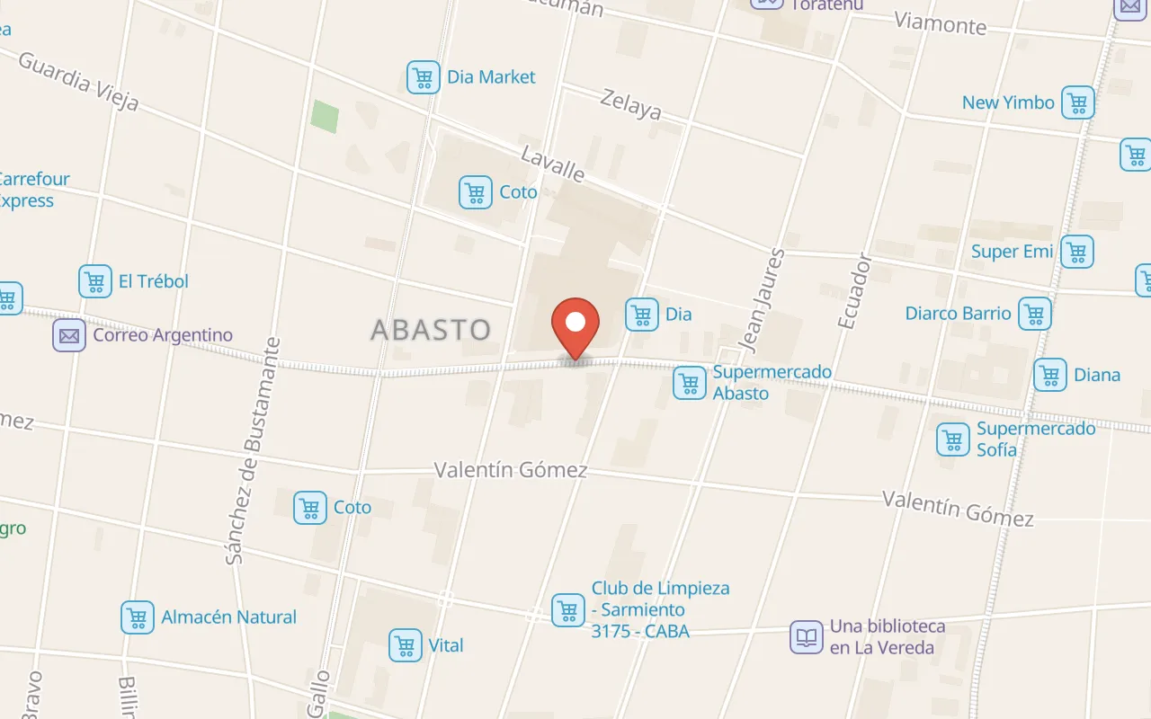 Avenida Corrientes map