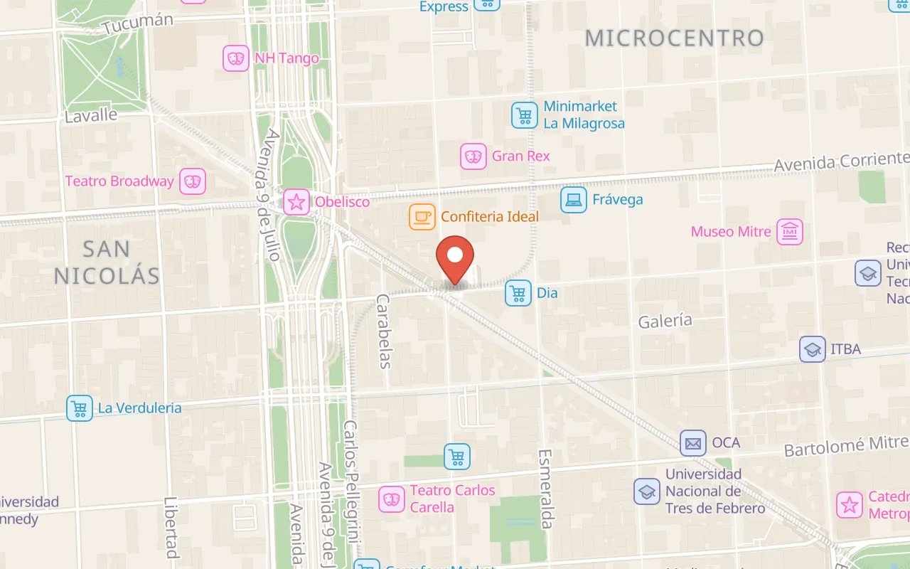NH Buenos Aires Latino map