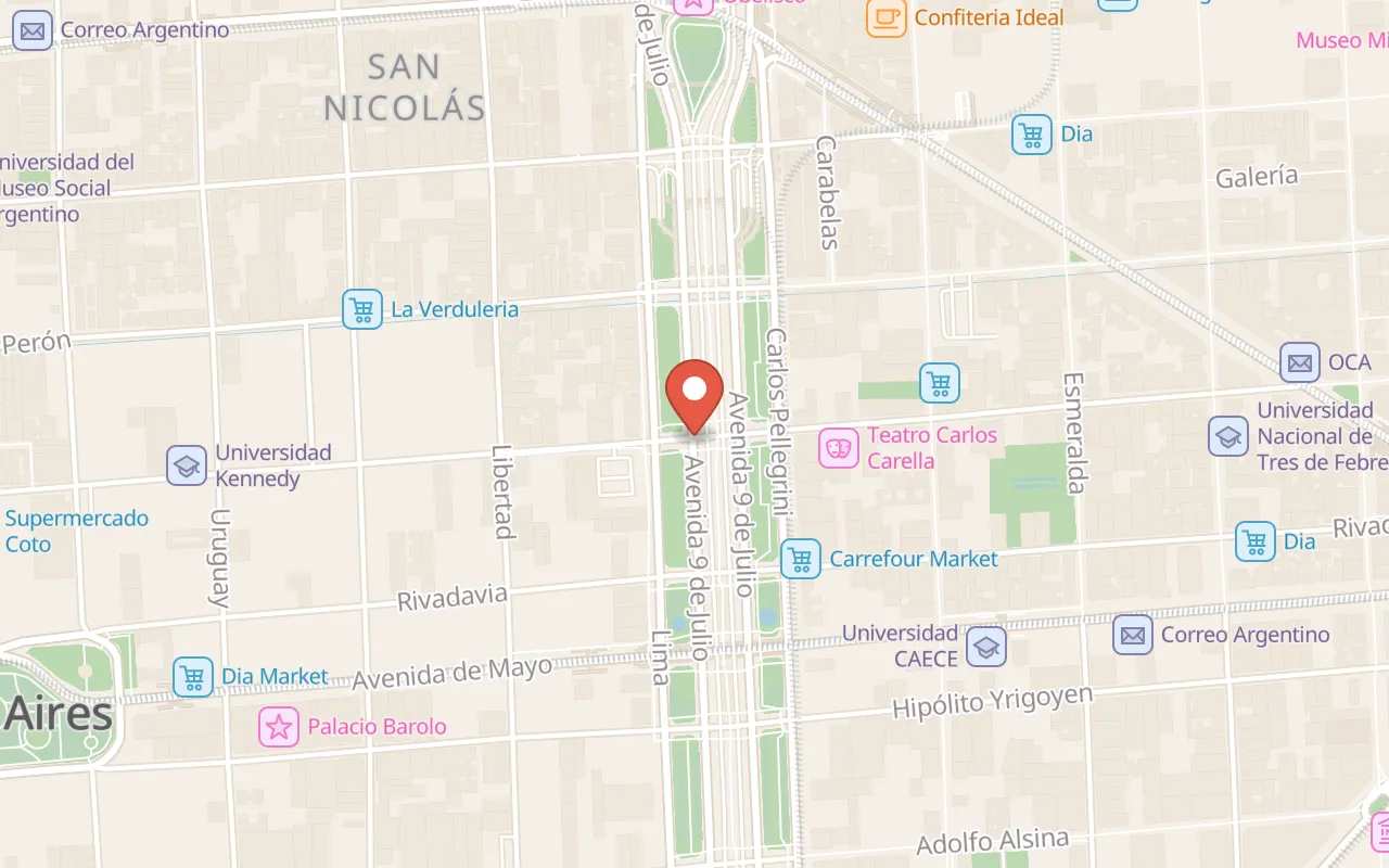 Avenida 9 de Julio map