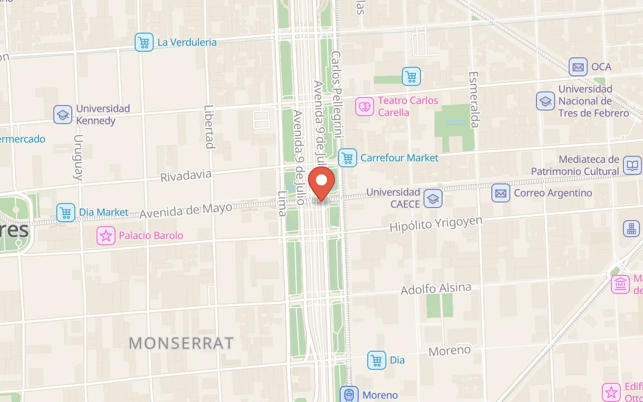 Avenida de Mayo map