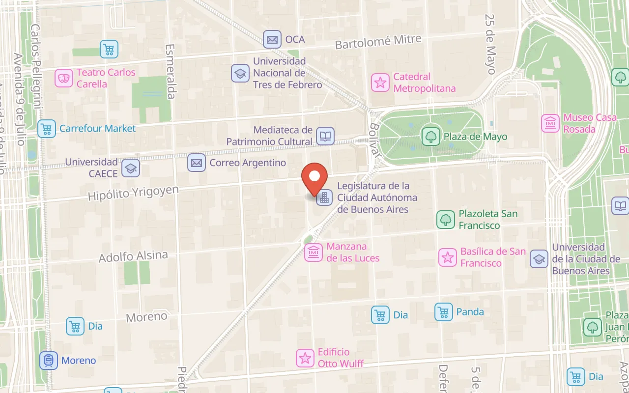 Palacio Legislativo de Buenos Aires map