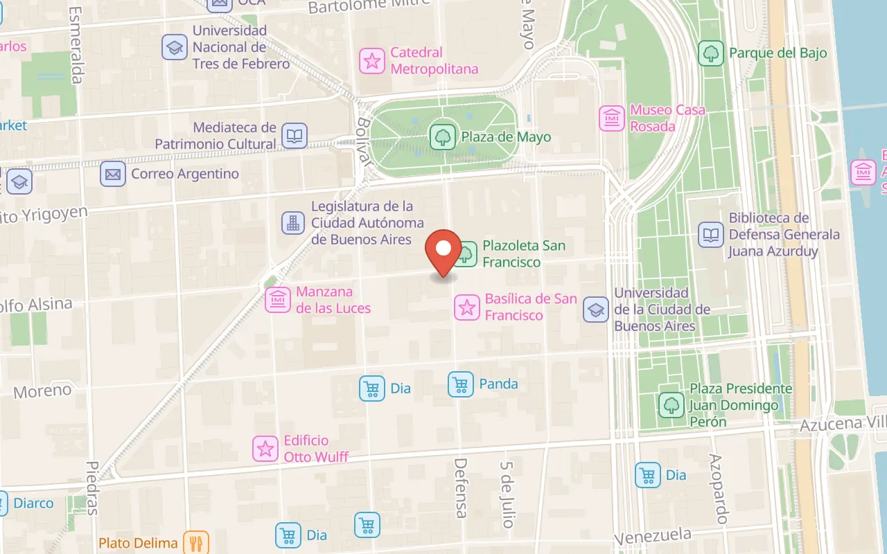 Buenos Aires Museo Museo De La Ciudad map
