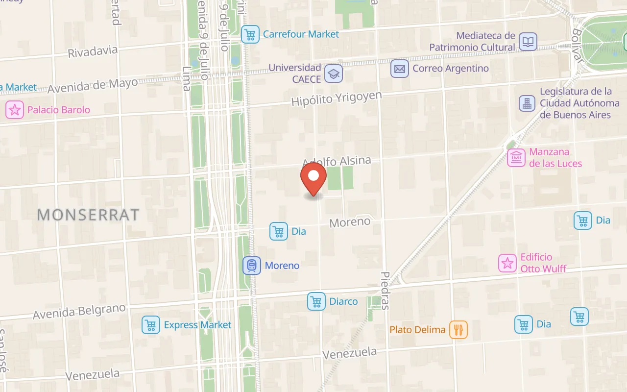 Design Suites Buenos Aires map