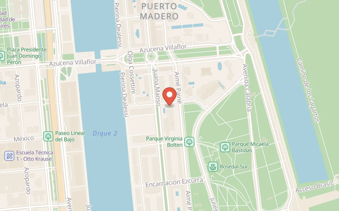 El Mercado en Puerto Madero map